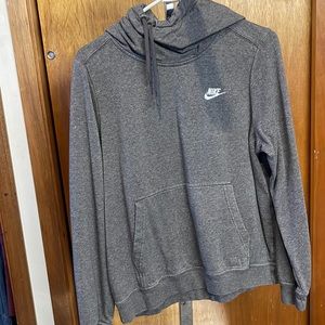 Grey Nike cowl Hoodie